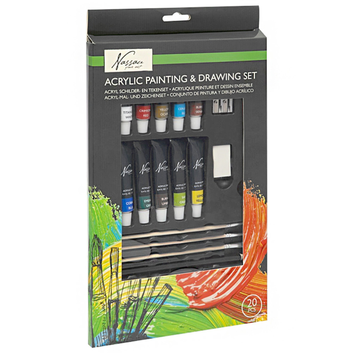 Mal- und Zeichenset in der Gruppe Künstlerbedarf / Künstlerfarben / Acrylfarbe bei Pen Store (129936)