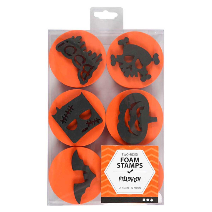 Moosgummi-Stempel Halloween 12 motiv in der Gruppe Basteln & Hobby / Feiertage und Jahreszeiten / Halloween bei Pen Store (130000)