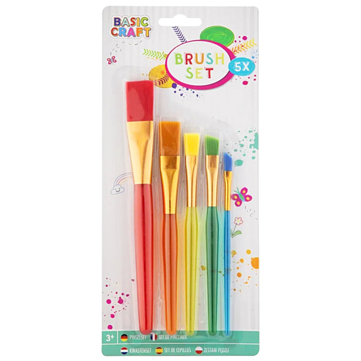 Kinderpinsel 5er-Pack in der Gruppe Kids / Basteln für Kinder / Kinderpinsel bei Pen Store (130031)
