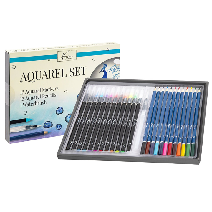 Aquarell-Set 25-tlg in der Gruppe Künstlerbedarf / Künstlerset / Einsteigerset bei Pen Store (130035)
