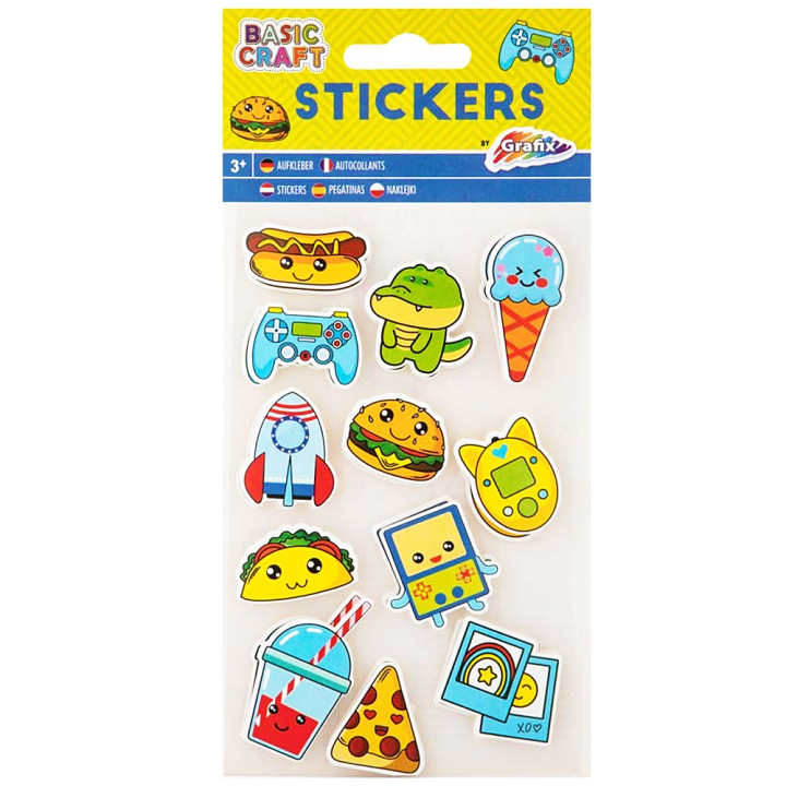 3D Stickers Kawaii 1 blatt in der Gruppe Kids / Spaß und Lernen / Stickers bei Pen Store (130050)