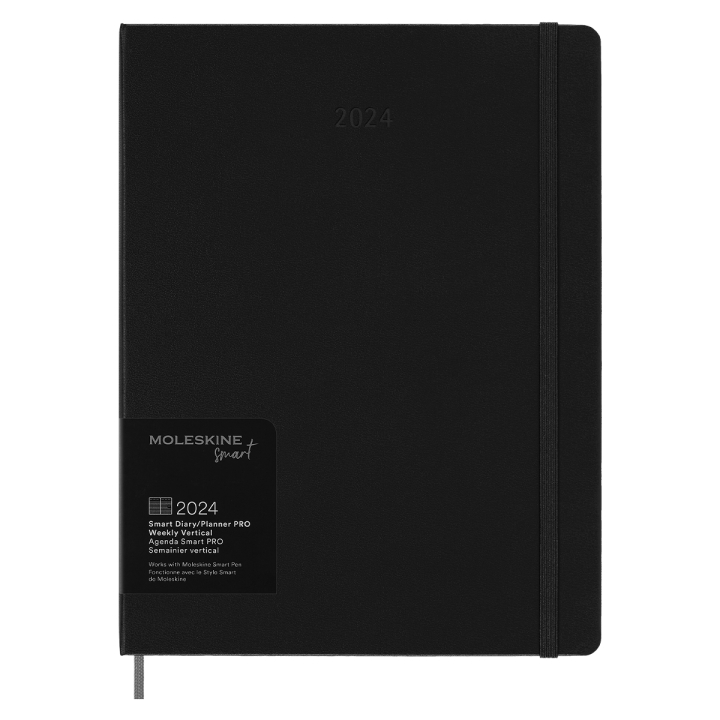 12M M+ Digital Planner Weekly Note XL Black in der Gruppe Papier & Blöcke / Kalender und Terminkalender / 12 Monate Tageskalender bei Pen Store (130206)