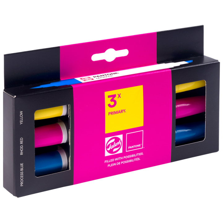 Marker 3er Set Primary in der Gruppe Stifte / Künstlerstifte / Pinselstifte bei Pen Store (130477)