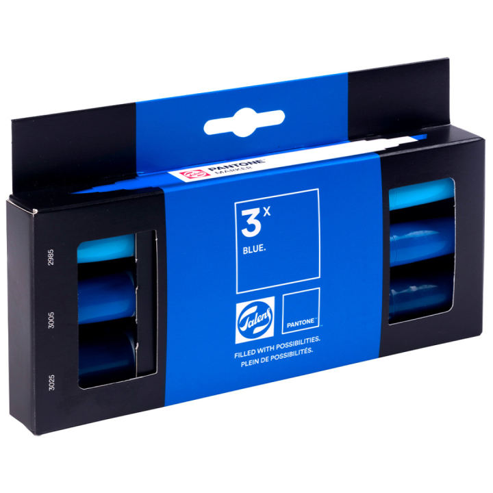 Marker 3er Set Blue in der Gruppe Stifte / Künstlerstifte / Marker bei Pen Store (130480)