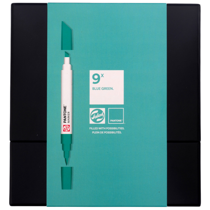 Marker 9er Set Blue Green in der Gruppe Stifte / Künstlerstifte / Marker bei Pen Store (130486)