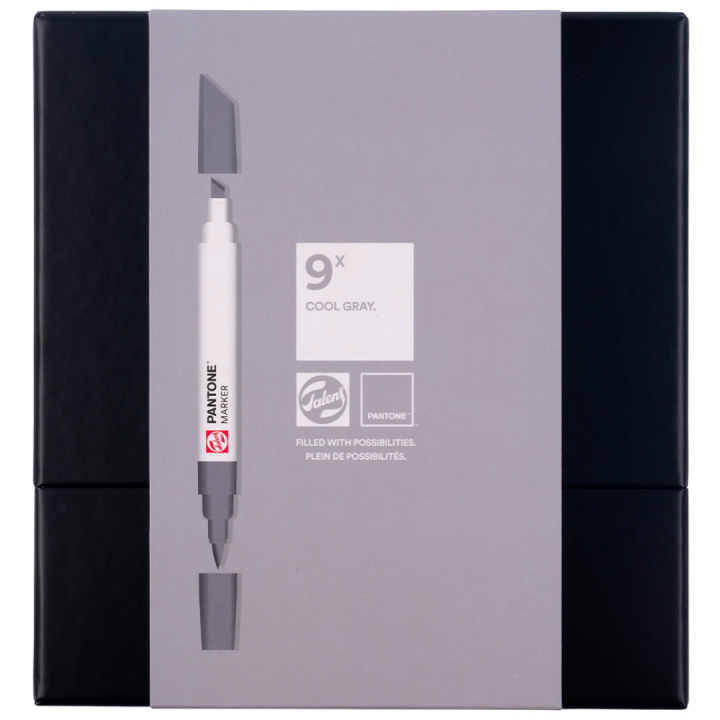 Marker 9er Set Cool Gray in der Gruppe Stifte / Künstlerstifte / Marker bei Pen Store (130490)