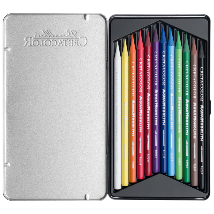 Aqua Monolith Aquarellstifte 12er-Set in der Gruppe Stifte / Künstlerstifte / Aquarellstifte bei Pen Store (130577)