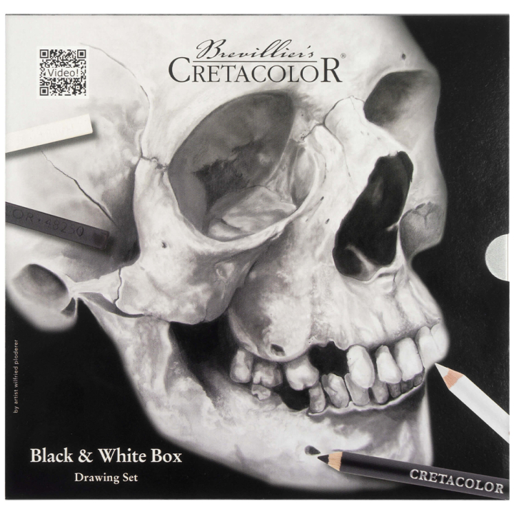 Black & White Box Zeichnungssatz 25 Stk in der Gruppe Künstlerbedarf / Buntstifte und Bleistifte / Grafit- und Bleistifte bei Pen Store (130583)