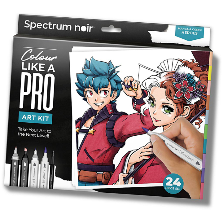 Art Kit 24-set Manga & Comic Heroes in der Gruppe Stifte / Künstlerstifte / Marker bei Pen Store (130632)