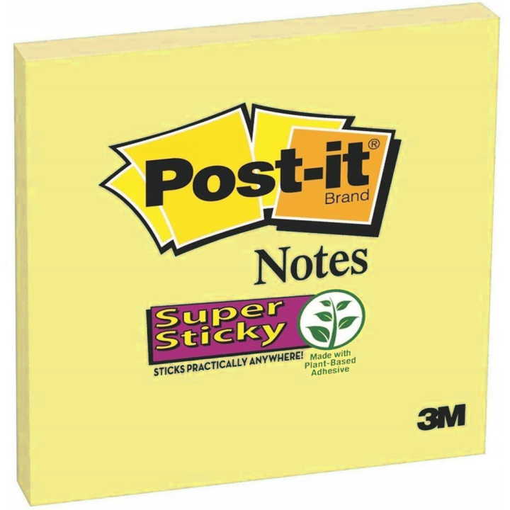 Post-it Super Sticky 76x76 Gelb in der Gruppe Papier & Blöcke / Schreiben und Notizen / Post-it und Notizblöcke bei Pen Store (130676)