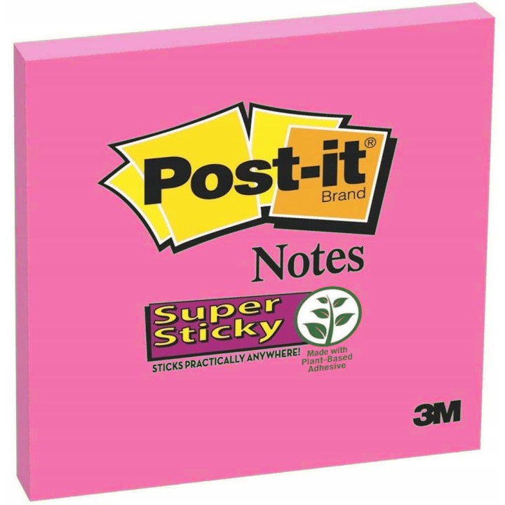 Post-it Super Sticky 76x76 Fuchsie in der Gruppe Papier & Blöcke / Schreiben und Notizen / Post-it und Notizblöcke bei Pen Store (130680)