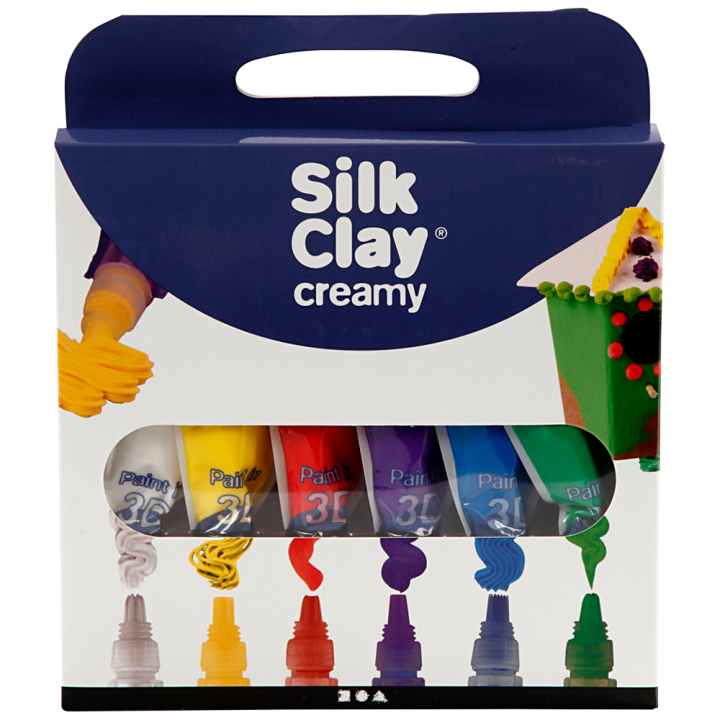Silk Clay Creamy 6x35ml Set 1 in der Gruppe Basteln & Hobby / Basteln / Modellieren bei Pen Store (130760)