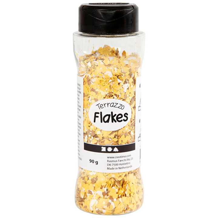 Terrazzo Flakes 90g Gelb in der Gruppe Basteln & Hobby / Basteln / Basteln und DIY bei Pen Store (130769)