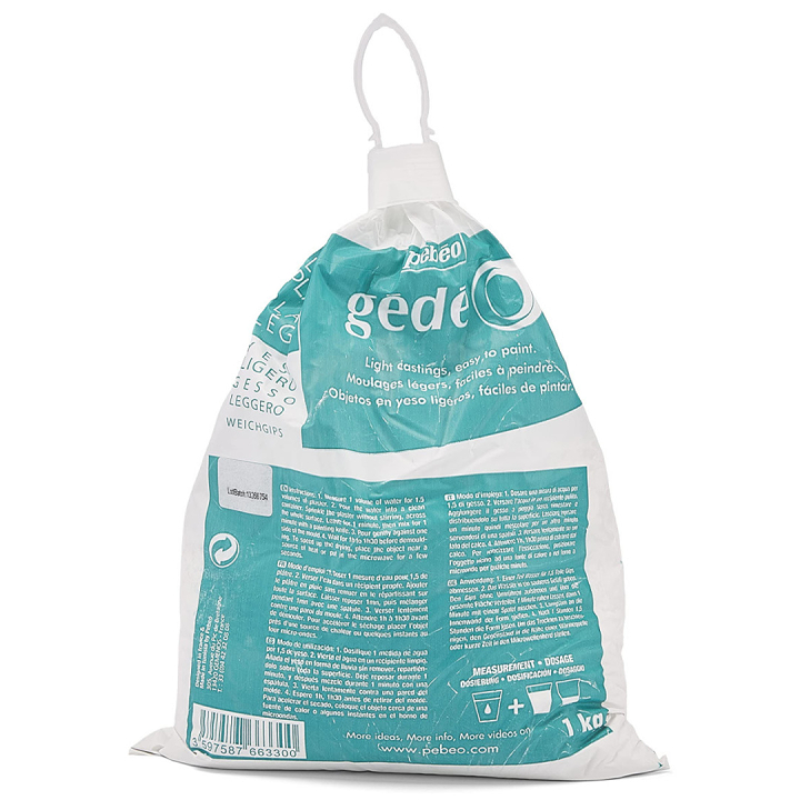 Gédéo Weichgips 1kg in der Gruppe Basteln & Hobby / Techniken / Gießen bei Pen Store (130790)