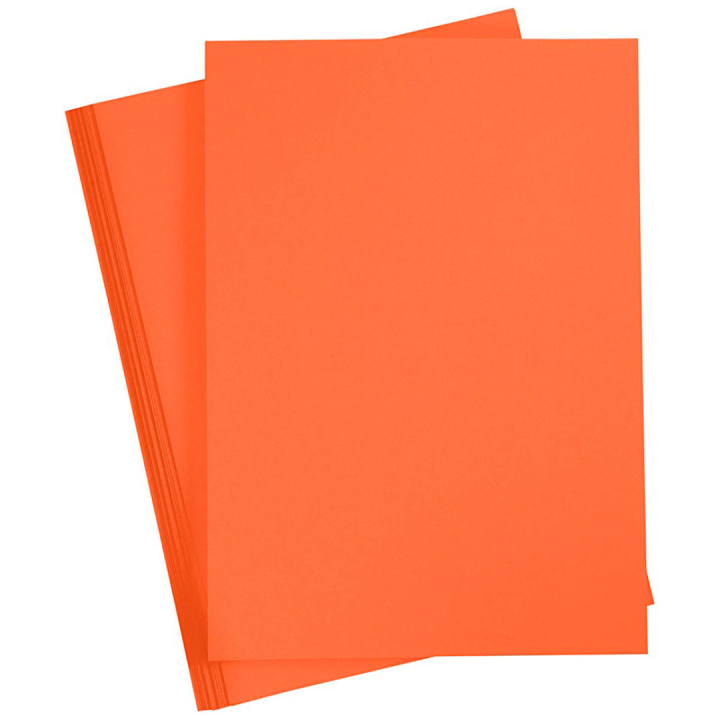 Farbiges Papier Orange A4 180g 20 Blatt in der Gruppe Kids / Spaß und Lernen / Zeichenblöcke und Papier für Kinder / Buntes Papier für Kinder bei Pen Store (130801)