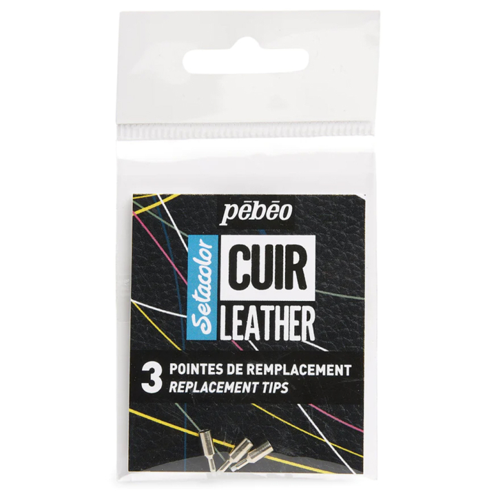 Setacolor Cuir Leather Marker Extra Spitzen 3er-Pack in der Gruppe Basteln & Hobby / Farben / Lederfarbe bei Pen Store (130878)