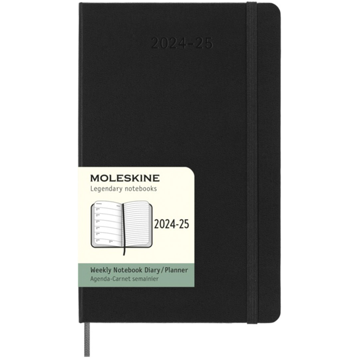 Kalender 18M WeekNote Hard Cover Large Black in der Gruppe Papier & Blöcke / Kalender und Terminkalender / 18 Monate Tageskalender bei Pen Store (130883)