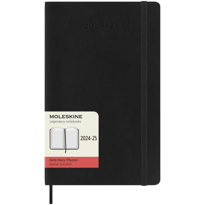 Kalender 18M Daily Soft Cover Large Black in der Gruppe Papier & Blöcke / Kalender und Terminkalender / 18 Monate Tageskalender bei Pen Store (130887)