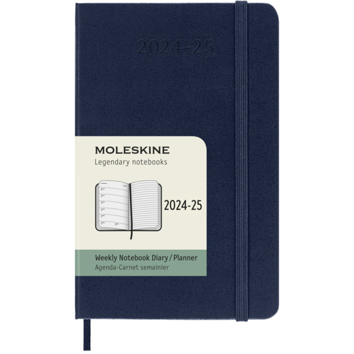 Kalender 18M WeekNote Hard Cover Pocket Sapphire Blue in der Gruppe Papier & Blöcke / Kalender und Terminkalender / 18 Monate Tageskalender bei Pen Store (130889)