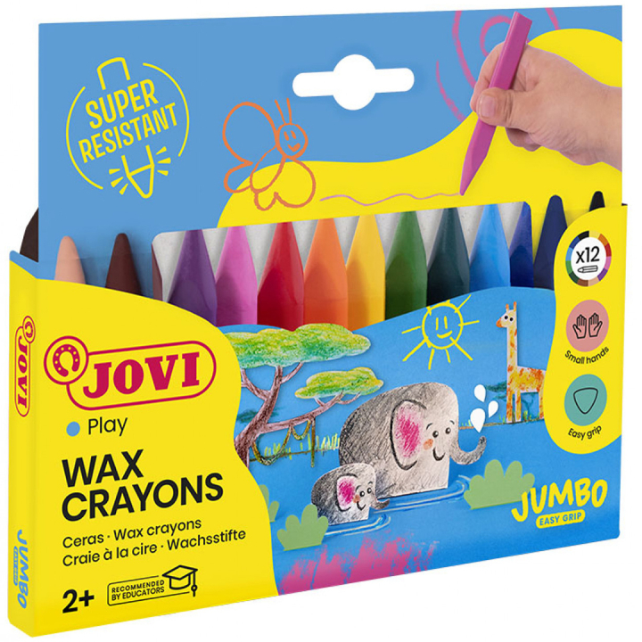 Wachsmalkreide Jumbo Easy Grip 12er-Set (ab 2 Jahren) in der Gruppe Kids / Stifte für Kinder / Kreidestiften für Kinder bei Pen Store (131117)