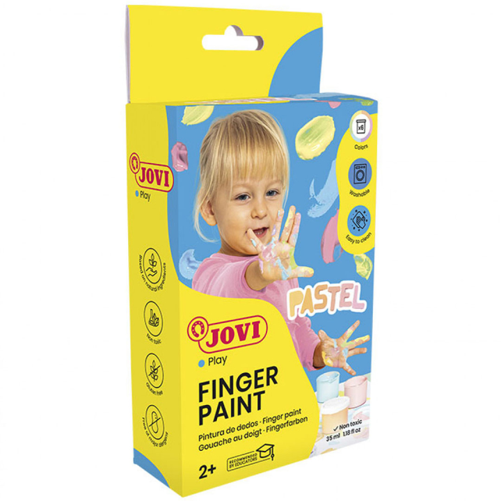 Fingerfarben 6x35 ml Pastellfarben (2 Jahre+) in der Gruppe Kids / Basteln für Kinder / Fingerfarben bei Pen Store (131126)