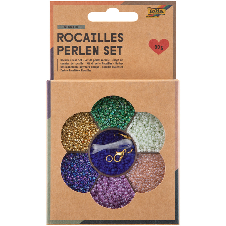 Rocailles-Perlen-Set Mermaid in der Gruppe Basteln & Hobby / Basteln / Selbstgemachter Schmuck bei Pen Store (131539)