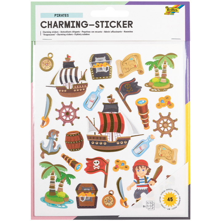 Sticker Pirates 2 Blatt in der Gruppe Kids / Spaß und Lernen / Stickers bei Pen Store (131546)