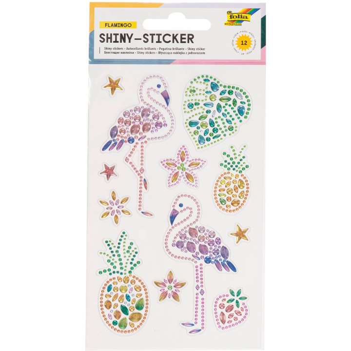 Diamond Flamingo 1 Blatt in der Gruppe Kids / Spaß und Lernen / Stickers bei Pen Store (131551)