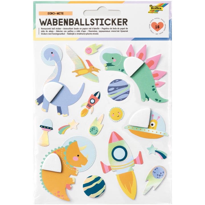 Wabenball Sticker Dino-Mite 1 Blatt in der Gruppe Kids / Spaß und Lernen / Stickers bei Pen Store (131556)