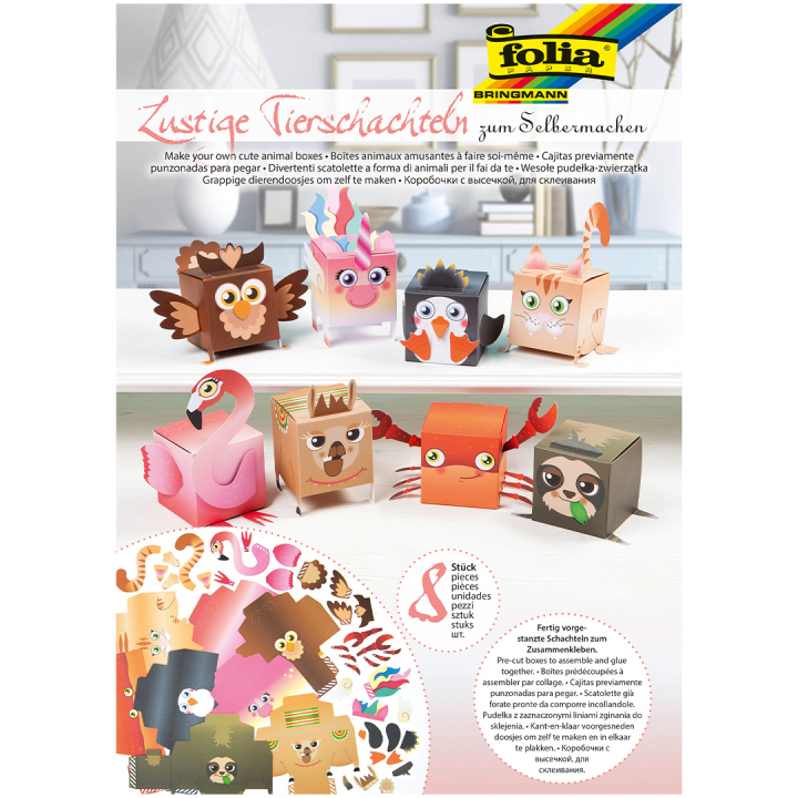 DYI-kit I Animal boxes 8er-Pack in der Gruppe Kids / Spaß und Lernen / Kindergeburtstag bei Pen Store (131569)