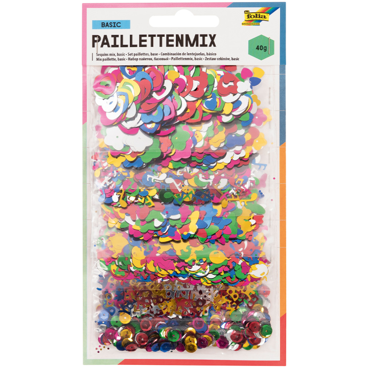 Paillettenmix 40 g in der Gruppe Kids / Spaß und Lernen / Glitzer und pailletten bei Pen Store (131587)