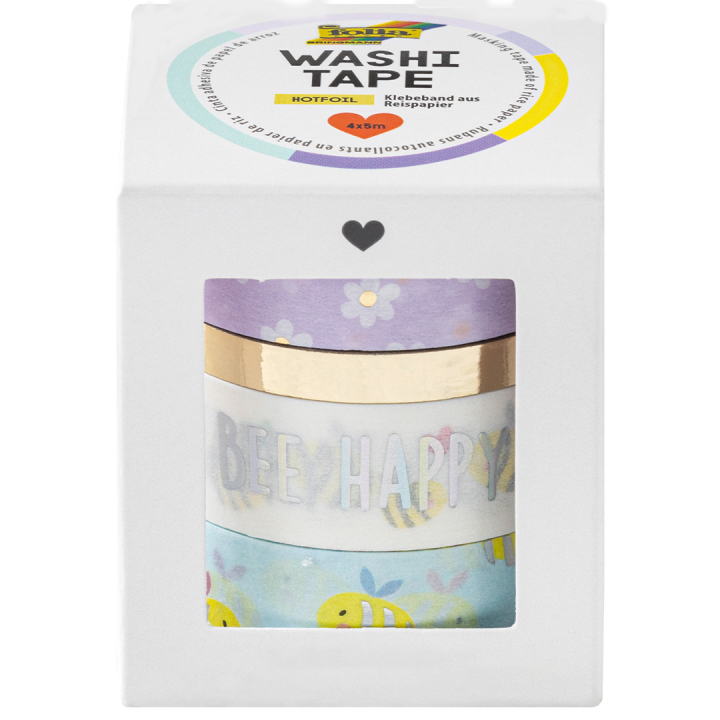 Washi-Tape Bees 4er-Pack in der Gruppe Basteln & Hobby / Hobbyzubehör / Washi Tape bei Pen Store (131591)