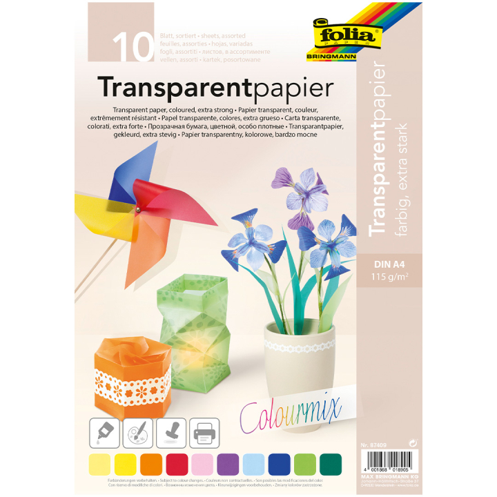 Transparentpapier 115 g/m² 10er-Pack in der Gruppe Kids / Spaß und Lernen / Zeichenblöcke und Papier für Kinder bei Pen Store (131658)