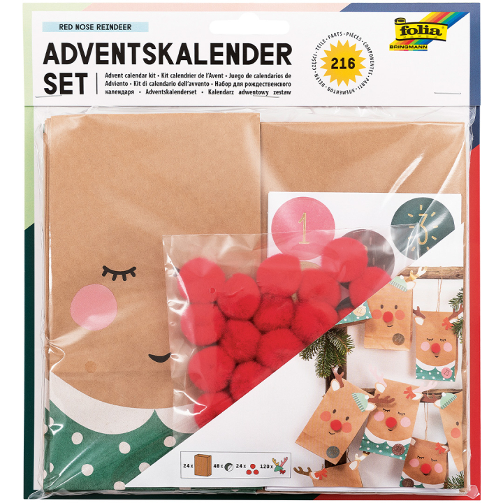 Papiertüten für Adventskalender Natur 24er-Pack   in der Gruppe Basteln & Hobby / Feiertage und Jahreszeiten / Weihnachten Handwerk bei Pen Store (131664)