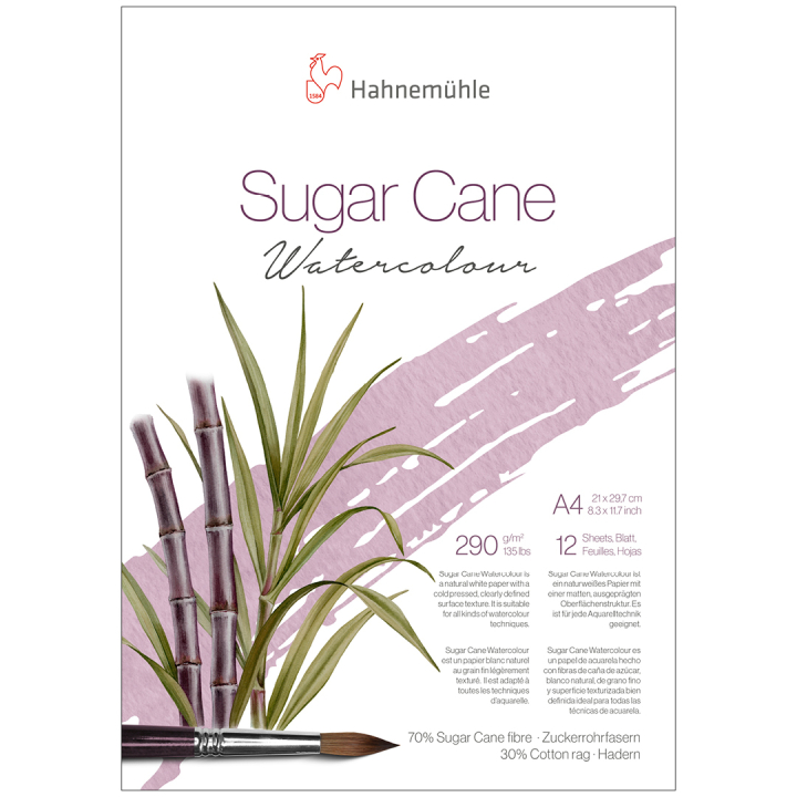 Aquarellpapier Sugar Cane 290g A4 in der Gruppe Papier & Blöcke / Künstlerblöcke / Aquarellpapier bei Pen Store (131690)