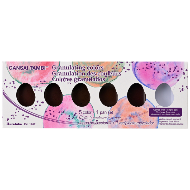 Gansai Tambi Akvarell 5er-set Granulating Colors in der Gruppe Künstlerbedarf / Künstlerfarben / Aquarell bei Pen Store (131739)