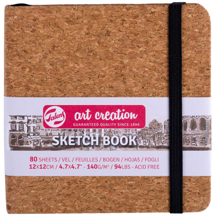 Sketchbook Cork 12x12 cm in der Gruppe Papier & Blöcke / Künstlerblöcke / Skizzenbücher bei Pen Store (131857)