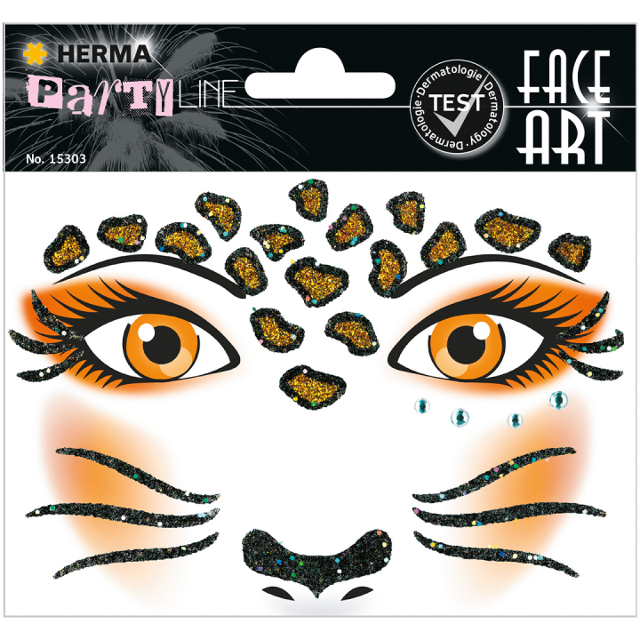 Face Art Stickers Leopard in der Gruppe Kids / Spaß und Lernen / Stickers bei Pen Store (131901)