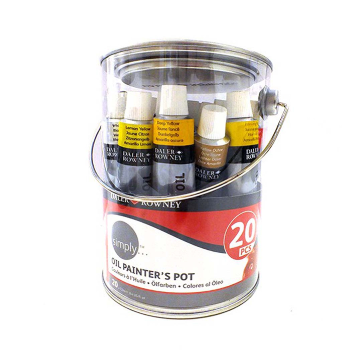 Simply Ölfarbe 20x12 ml in der Gruppe Künstlerbedarf / Künstlerfarben / Ölfarbe bei Pen Store (131911)