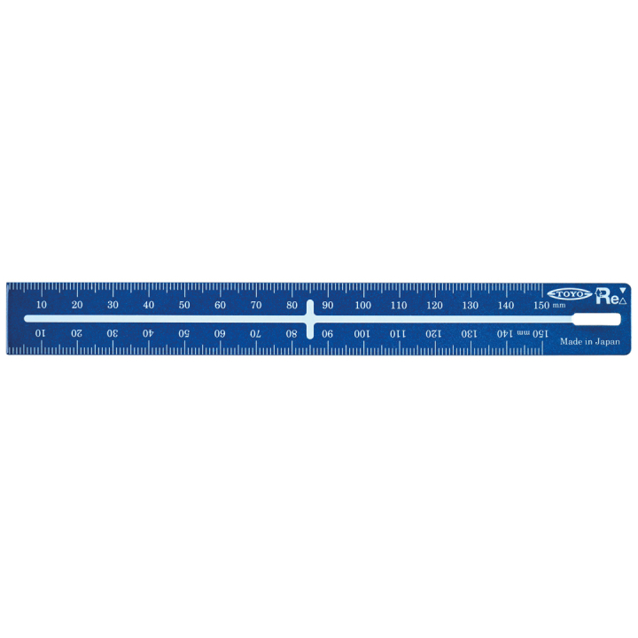Stahllineal 15 cm Blau in der Gruppe Basteln & Hobby / Hobbyzubehör / Lineale bei Pen Store (131938)