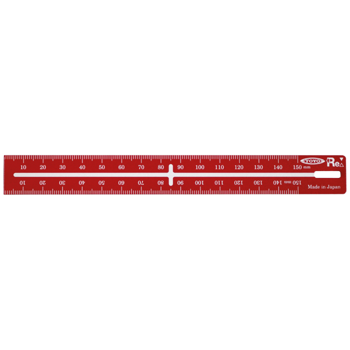 Stahllineal 15 cm Rot in der Gruppe Basteln & Hobby / Hobbyzubehör / Lineale bei Pen Store (131939)