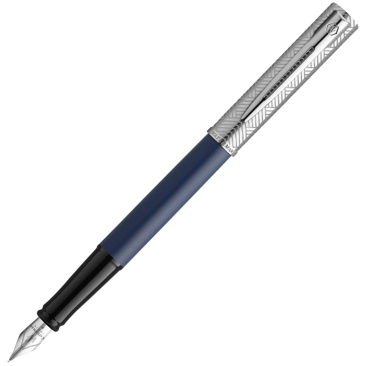 Allure Deluxe Metal & Blue Füllfederhalter Fine in der Gruppe Stifte / Fine Writing / Füllfederhalter bei Pen Store (132013)