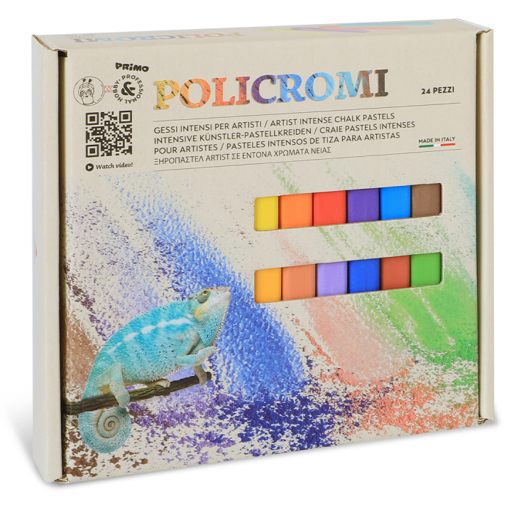 Policromi Weiche Pastellkreiden 24er-Set in der Gruppe Künstlerbedarf / Buntstifte und Bleistifte / Ölpastellkreide bei Pen Store (132227)