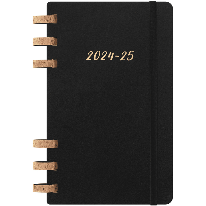 Spiral Planner 12M Soft Cover Large Black  in der Gruppe Papier & Blöcke / Kalender und Terminkalender / 12 Monate Tageskalender bei Pen Store (132587)