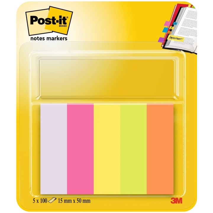 Post-it Index Tabs 15x50 5 Farben in der Gruppe Papier & Blöcke / Schreiben und Notizen / Post-it und Notizblöcke bei Pen Store (132699)