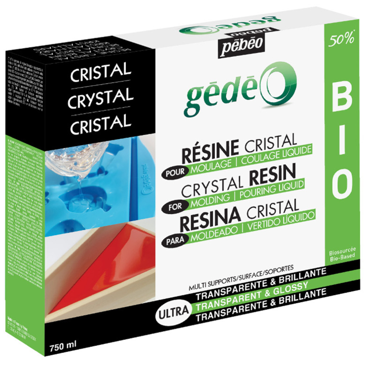 Gédéo Bio-based Crystal resin 750ml in der Gruppe Basteln & Hobby / Basteln / Gießen bei Pen Store (132708)