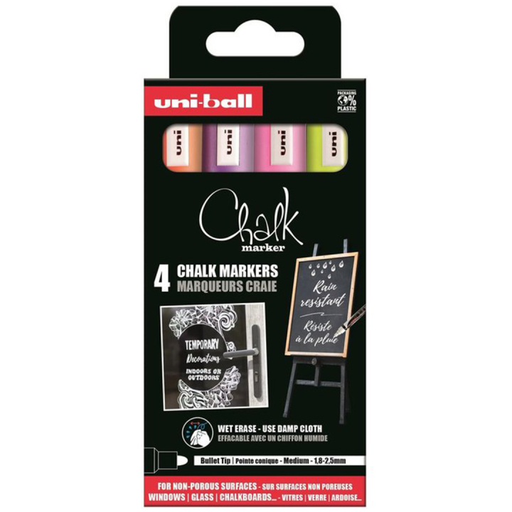 Chalk Marker PWE-5M 4-set No 2 in der Gruppe Stifte / Etikettierung und Büro / Markierstifte bei Pen Store (132736)