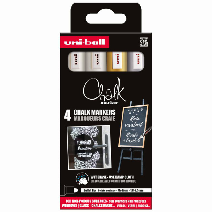 Chalk Marker PWE-5M 4-set No 3 in der Gruppe Stifte / Etikettierung und Büro / Markierstifte bei Pen Store (132737)