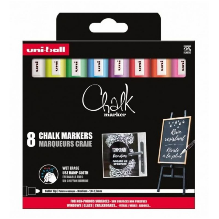 Chalk Marker PWE-5M 8-set in der Gruppe Stifte / Etikettierung und Büro / Markierstifte bei Pen Store (132738)