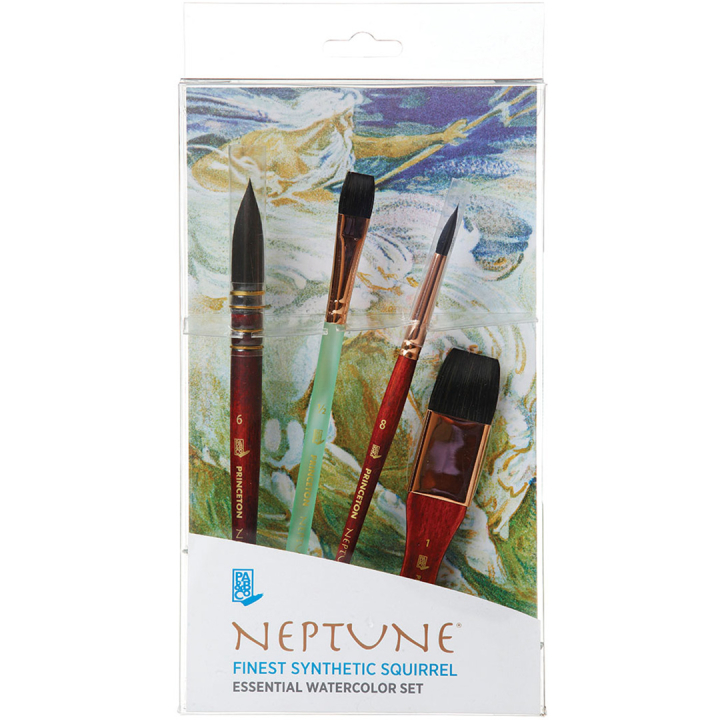 Neptune Synthetic brush Professionnel 4-set in der Gruppe Künstlerbedarf / Pinsel / Aquarellpinsel bei Pen Store (132785)